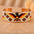 Golden Horizon Pure Copper Beaded Cuff