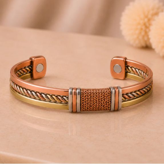 Heritage Magnetic Mesh Copper Cuff