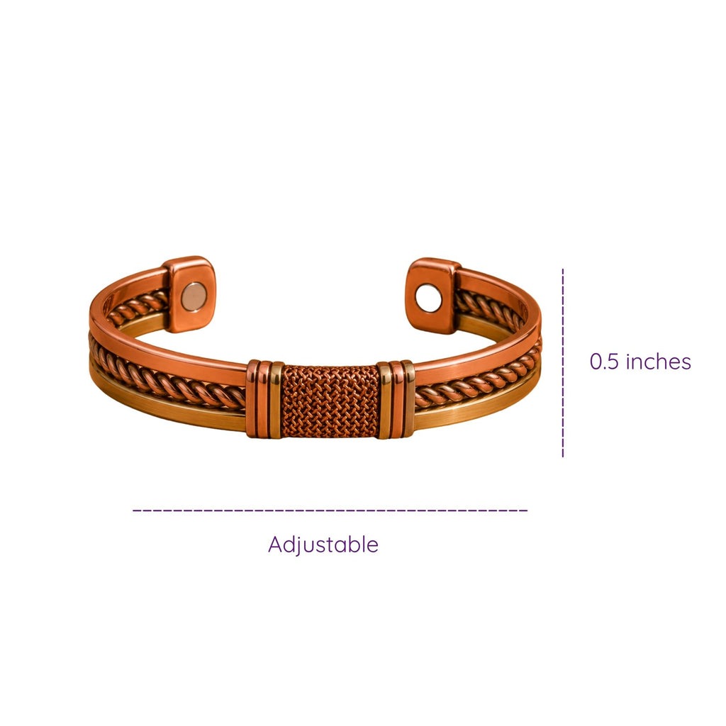 Heritage Magnetic Mesh Copper Cuff