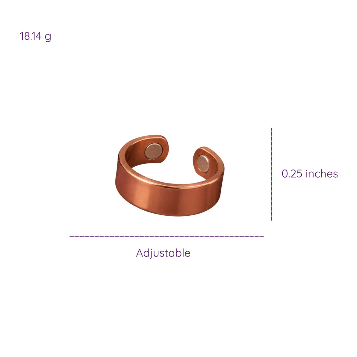 Magnetic Pure Copper Comfort Ring