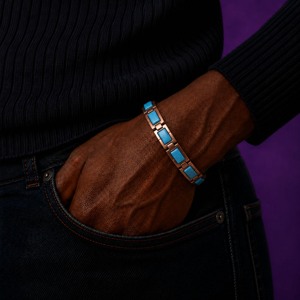 Magnetic Turquoise Color Stone Bracelet