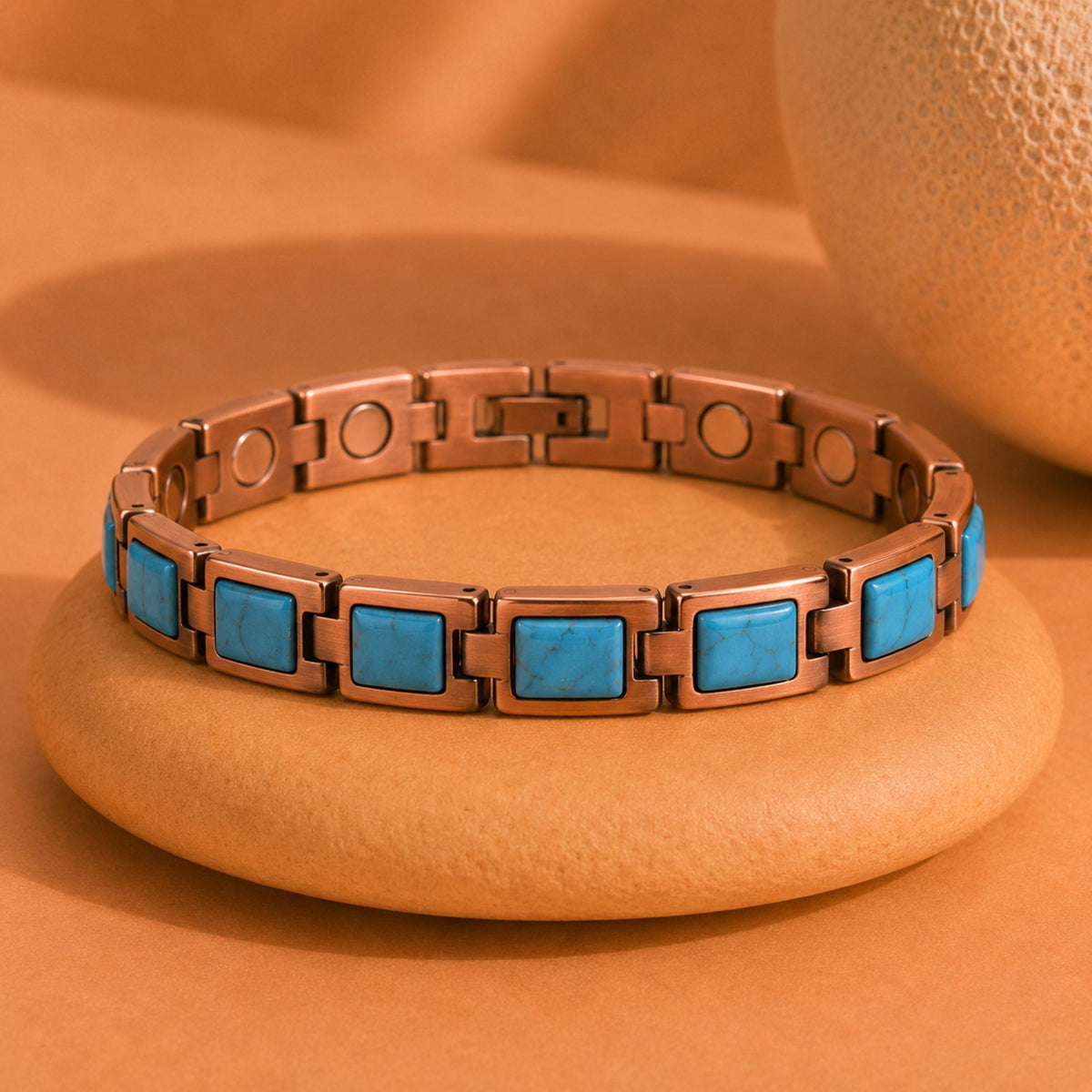 Magnetic Turquoise Color Stone Bracelet