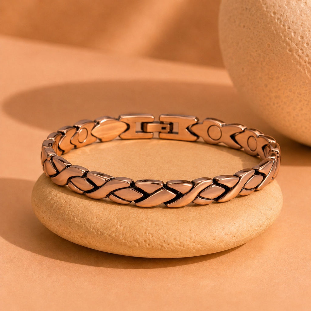 Magnetic XO Copper Link Bracelet