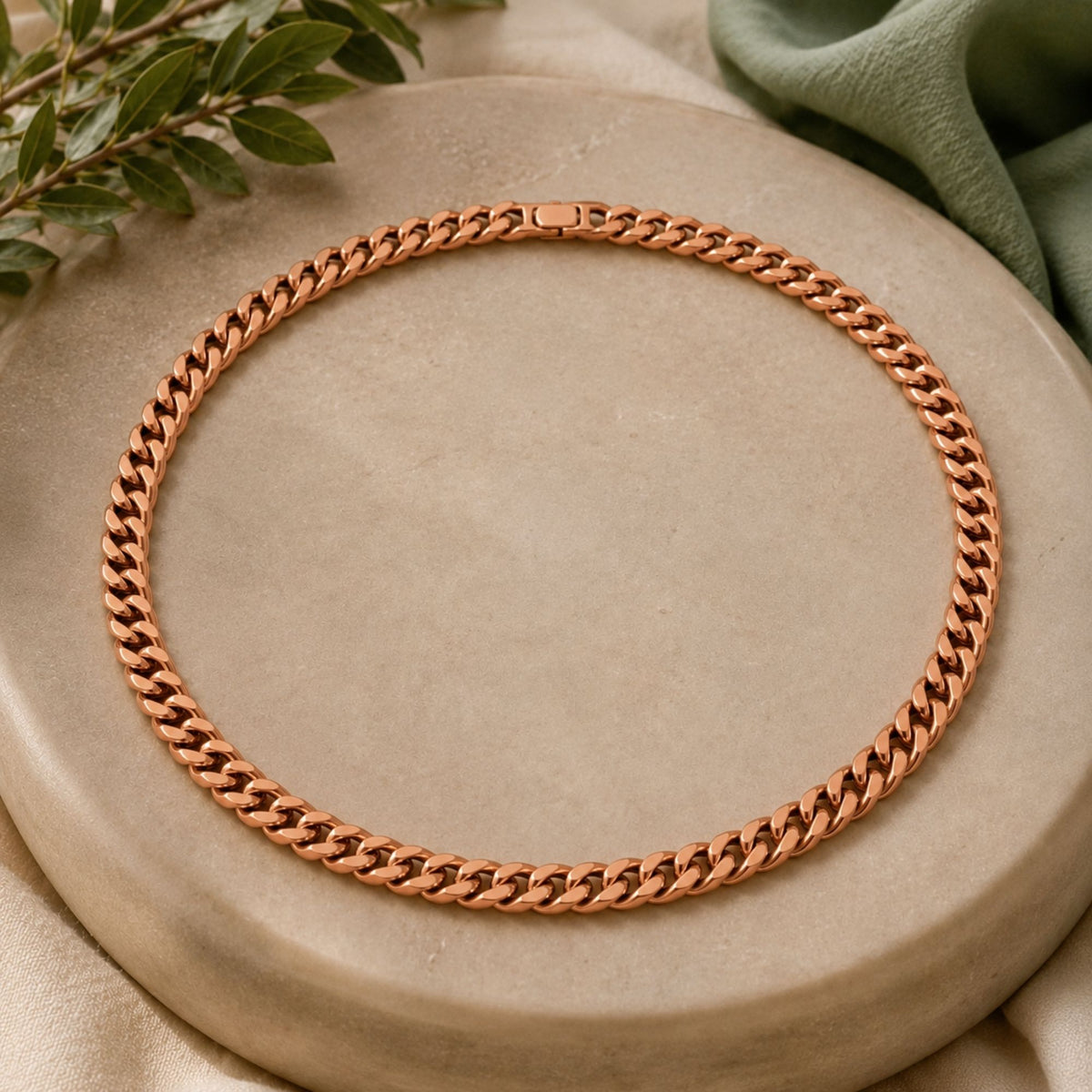 Pure Copper Cuban Link Necklace
