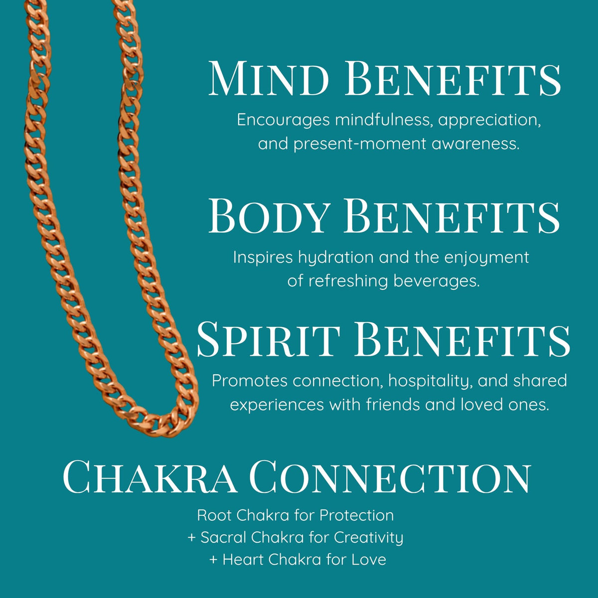 Pure Copper Cuban Link Necklace