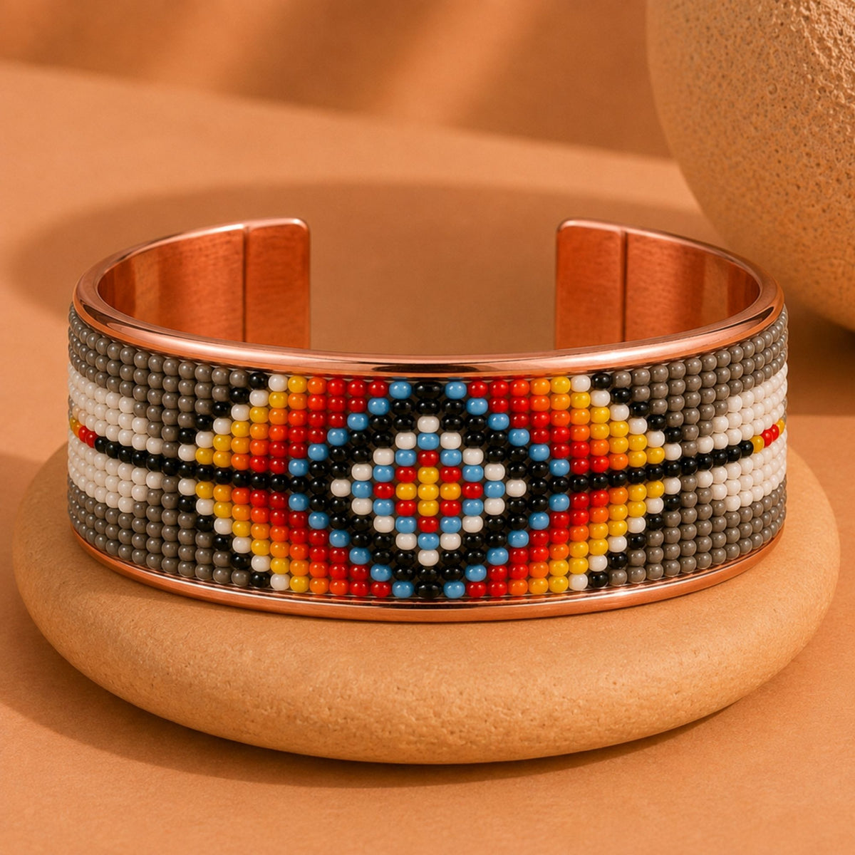 Spirit Path Pure Copper Beaded Cuff