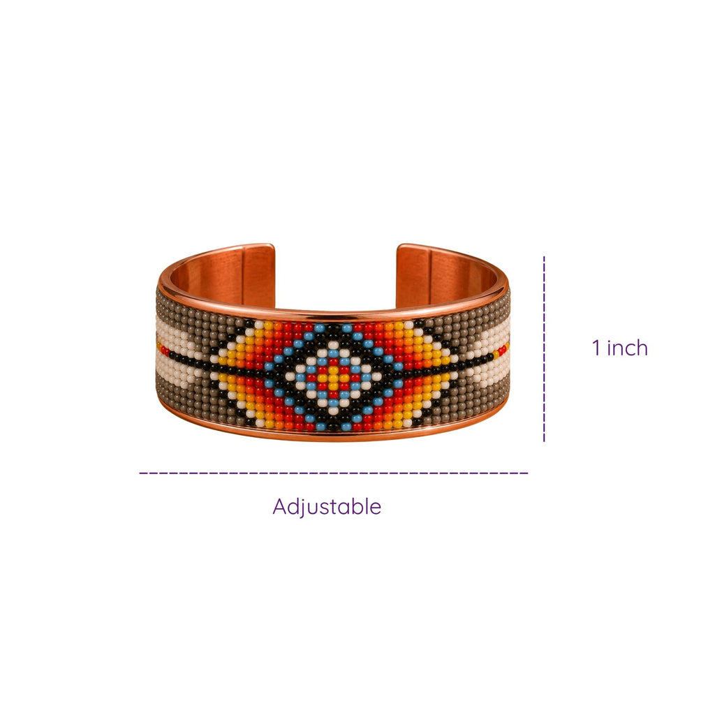 Spirit Path Pure Copper Beaded Cuff