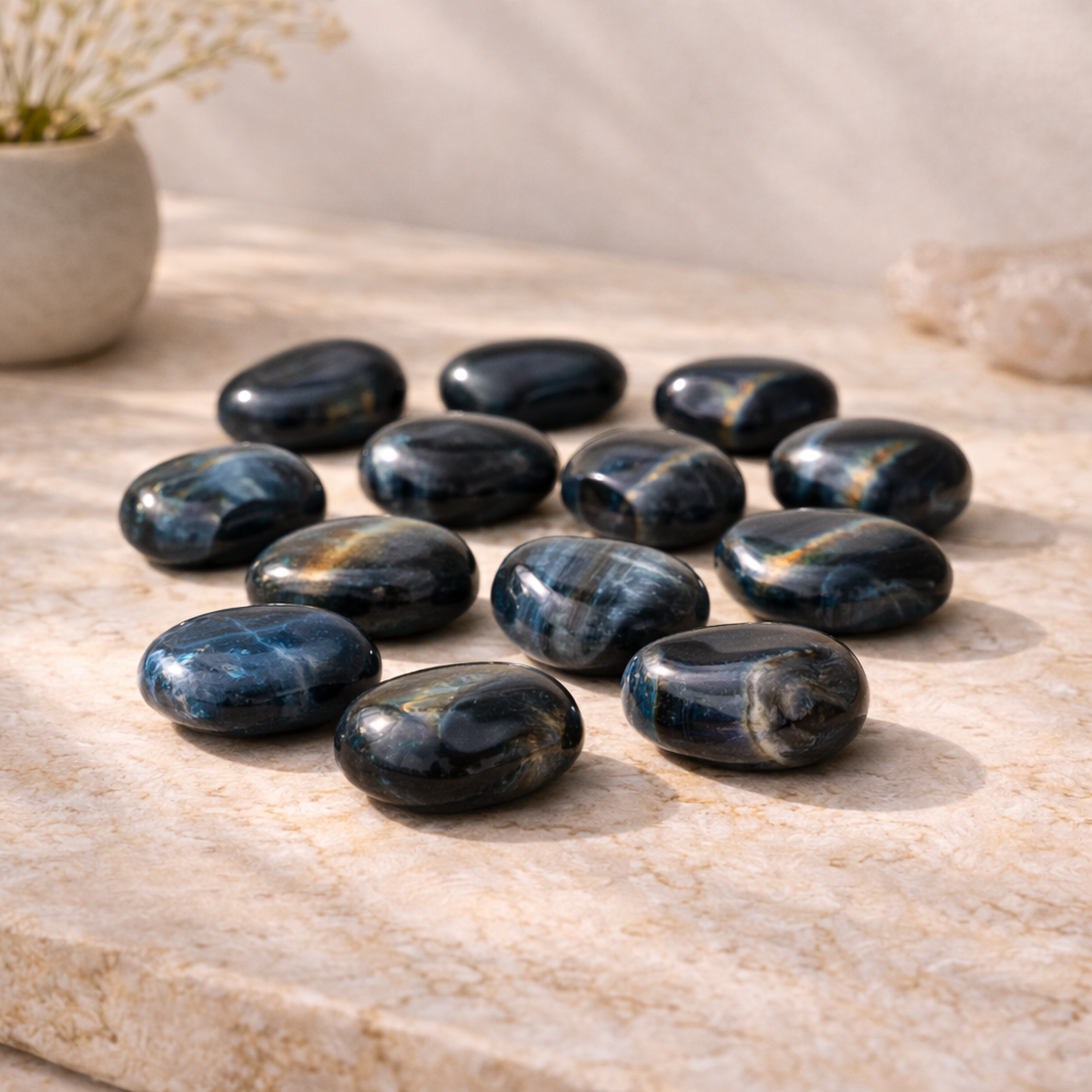 Blue Tigers Eye Tumble