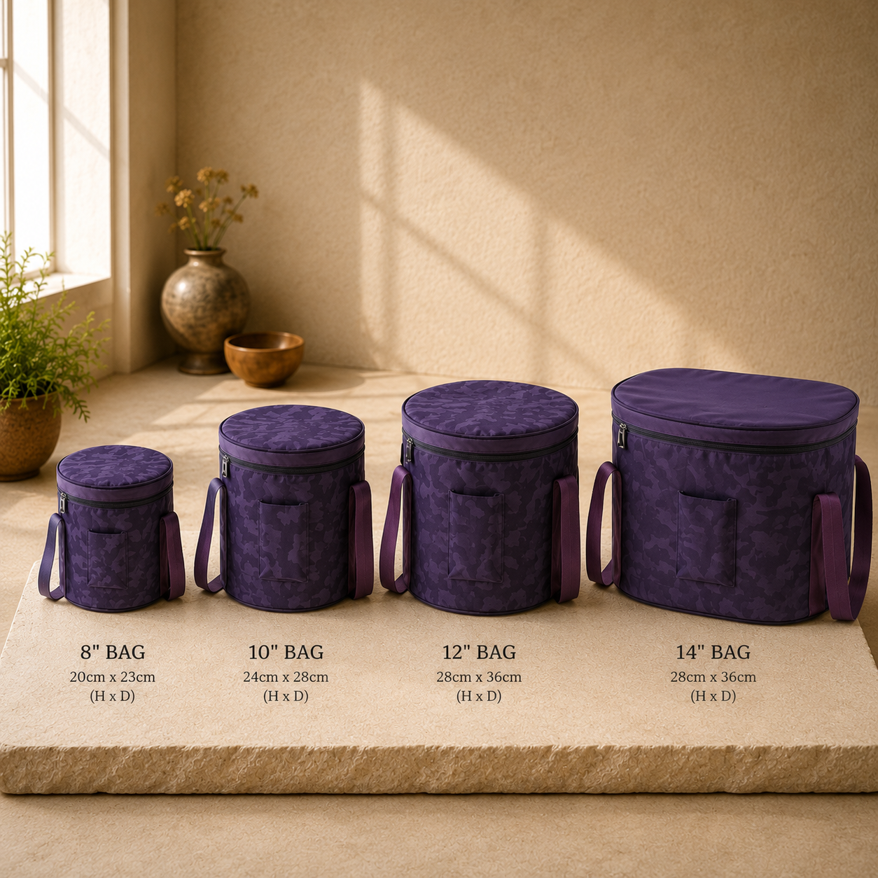 Padded Crystal Singing Bowl Carrying Bag