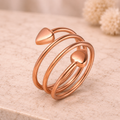 Magnetic Pure Copper Heart Ring