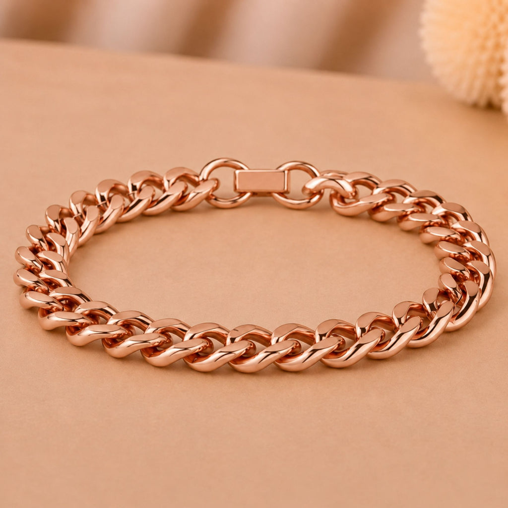 Pure Copper Cuban Heavy Link Bracelet