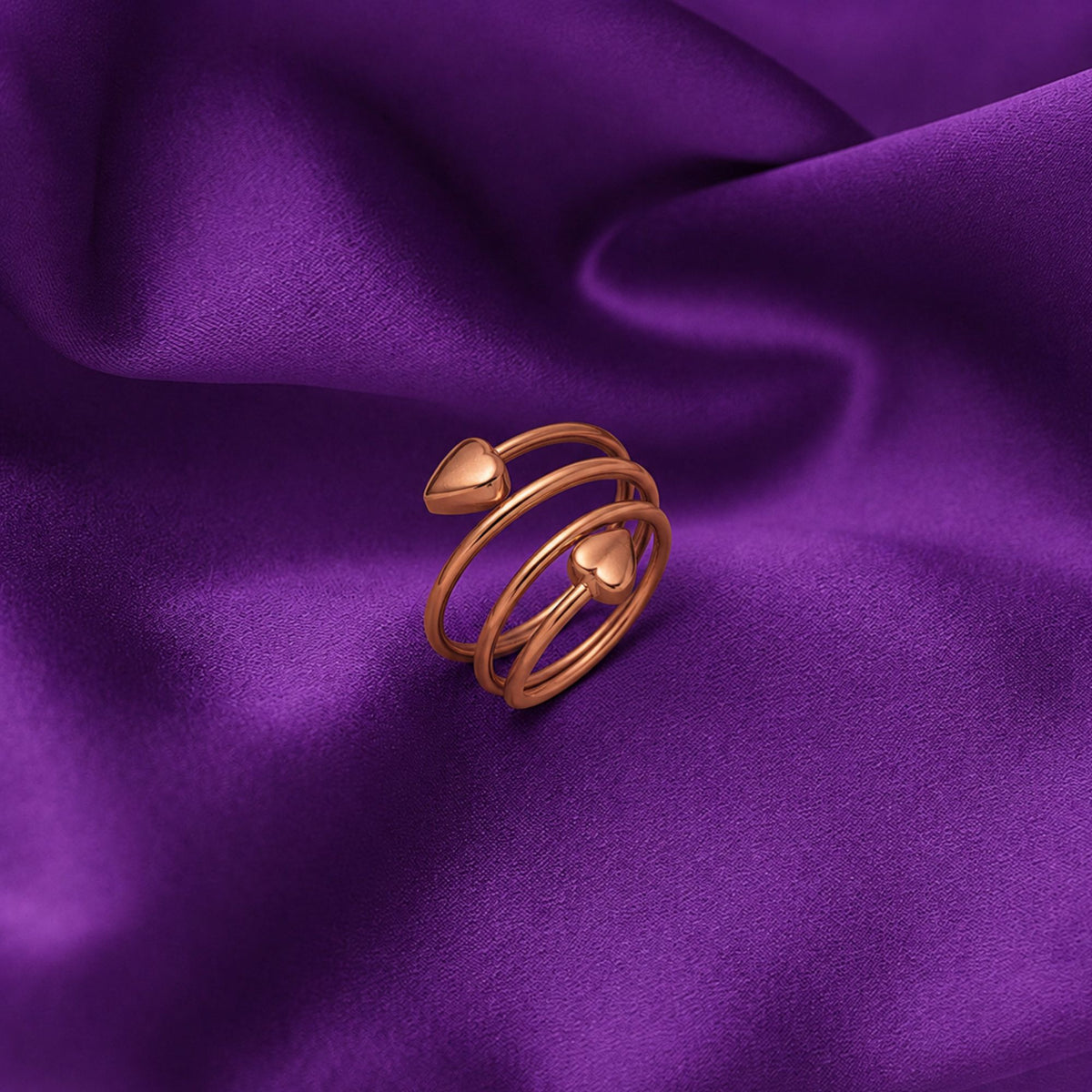 Magnetic Pure Copper Heart Ring