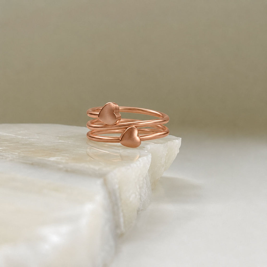Magnetic Pure Copper Heart Ring