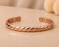Twisted Magnetic Pure Copper Cuff