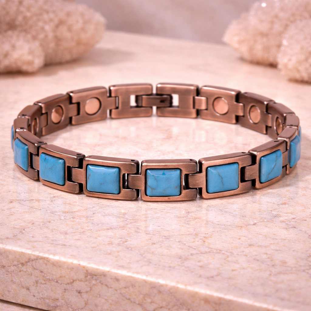 Magnetic Turquoise Stone Bracelet