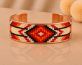 Ember Sky Pure Copper Beaded Cuff