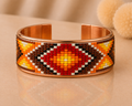 Sunset Spirit Pure Copper Beaded Cuff