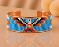 Sky Spirit Pure Copper Beaded Cuff