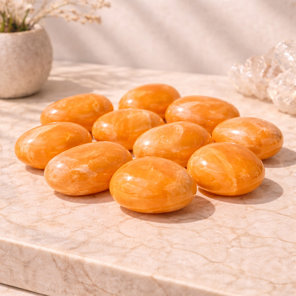 Orange Calcite Tumble
